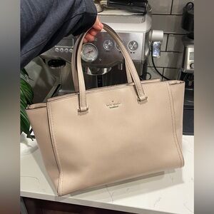 Kate Spade Beige Satchel Crossbody Purse